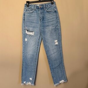 Vervet Distressed Straight Leg Jeans